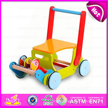 2016 New Design Baby Walker Toy, Multi-Function Wooden Cart Toy, High Quality Baby Walker Toy W16e021